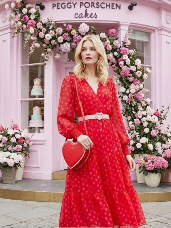 kate spade Dresses & Skirts - Heartbeat Silk Midi Dress by Kate Spade New York